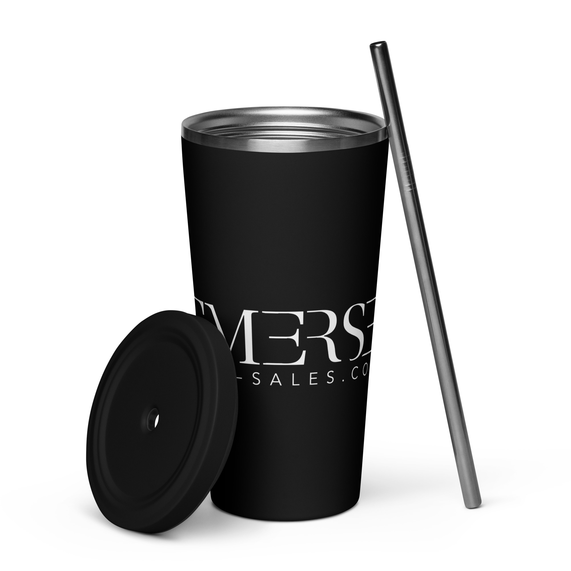 Insulated tumbler with a straw - Image 2
